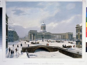 De Kazankathedraal in Sint-Petersburg