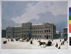Het Mariinsky Paleis op het Sint-Isaacplein in Sint-Petersburg