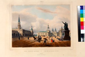 Het Rode Plein in Moskou door Louis Jules Arnout