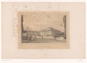 Zicht op het Beursgebouw in Parijs