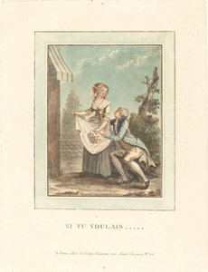 Als je zou willen door Louis Le Coeur after Nicolas Lavreince