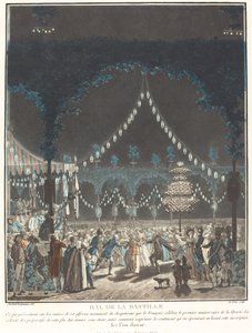 Bal van de Bastille door Louis Le Coeur and Jacques François Joseph Swebach Desfontaines