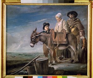 De familie van de melkmeid door Louis le Nain