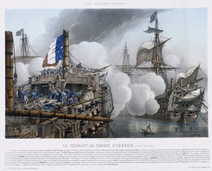 Beroemde schepen: De Tonnant, bij de Slag bij Aboukir (of Slag bij de Nijl) door Louis Le Breton
