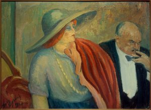 Paar in het theater door Louis Legrand