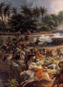 Campagne van Egypte (1798-1801): De Slag bij de Piramides, 21 juli door Louis Lejeune