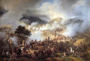 Campagne van Spanje: de Slag bij de Somo Sierra Pass in Castilië op 30/11/1808 door Louis Lejeune