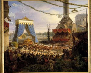 Intocht van Charles X in Parijs na de kroning op 6/06/1825