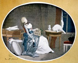 Reproductie van een schilderij door Louis Boilly door Louis Leopold (after) Boilly