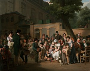 Ingang van de Jardin Turc door Louis Leopold Boilly
