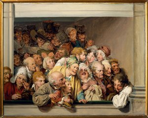 Theaterloge op vrije voorstellingsdag door Louis Leopold Boilly