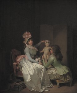 Versieren van het beeldje van Cupido door Louis Leopold Boilly