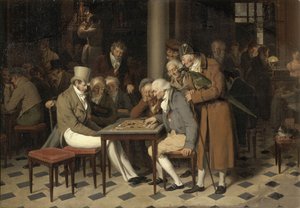 Interieur van een café (detail) door Louis Leopold Boilly