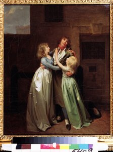 Het pijnlijke afscheid door Louis Leopold Boilly
