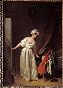 Le doux réveil door Louis Leopold Boilly