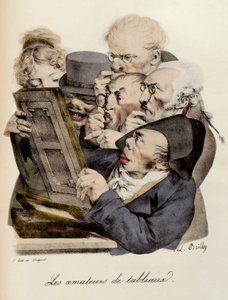Liefhebbers van schilderijen Gravure door Louis-Leopold Boilly