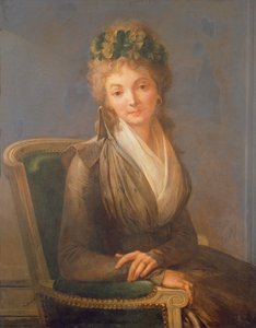 Portret van Lucile Desmoulins, geboren Duplessis door Louis Leopold Boilly