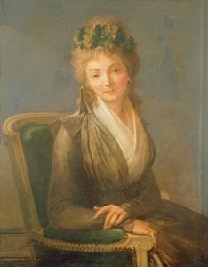Portret vermoedelijk van Lucile Desmoulins (1771-94) 1794 door Louis Leopold Boilly