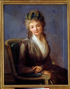 Vermoedelijk portret van Lucile Desmoulins (geboren Anne-Louise Duplessis-Larison) (1771-1794) door Louis Leopold Boilly