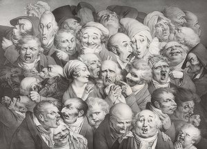 Réunion de 35 têtes diverses. 1825