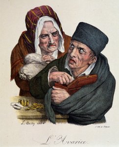 Zeven Dodelijke Zonden: Hebzucht door Louis Leopold Boilly