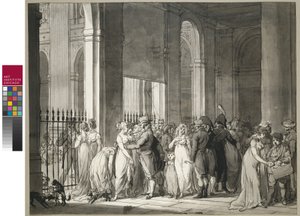 De arcades bij het Palais Royal, ca. 1804 door Louis Leopold Boilly