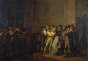 De Arrestatie van de Zanger, Garat door Louis Leopold Boilly