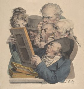 De Kunstkenners, 1823-28 door Louis Leopold Boilly