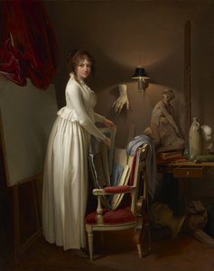 De Vrouw van de Kunstenaar in zijn Atelier