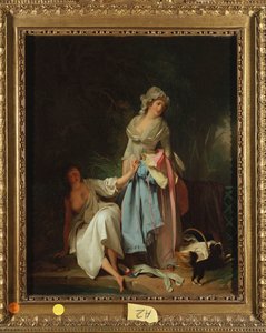 De verraste badster door Louis Leopold Boilly