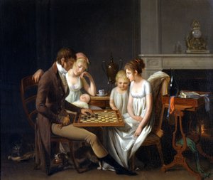 De damespartij (schilderij door Louis Leopold Boilly) door Louis Leopold Boilly