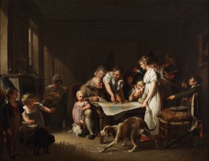Het Lezen van het Bulletin van het Grote Leger door Louis Leopold Boilly