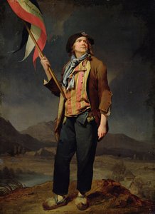 De zanger Chenard, als een Sans-Culotte door Louis Leopold Boilly