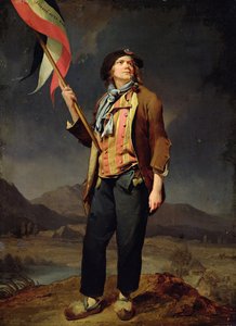 De Zanger Chenard, als een Sans-Culotte, 1792 door Louis Leopold Boilly