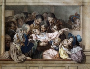 Het effect van melodrama door Louis Leopold Boilly
