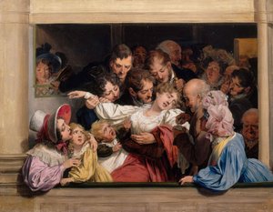 Het effect van melodrama Leffet du mélodrame, c. 1830 door Louis Leopold Boilly