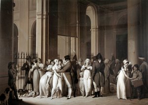 De galerijen van het Koninklijk Paleis door Louis Leopold Boilly