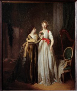 De twee vrienden. Schilderij door Louis Leopold Boilly