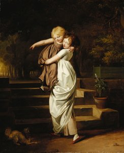 Twee zussen; Les Deux Soeurs door Louis Leopold Boilly