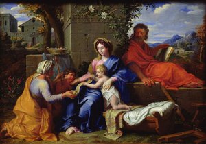 De Heilige Familie door Louis Licherie de Beuron