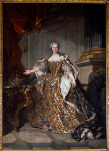 Portret van Marie Leszczyńska (1703-1768) Koningin van Frankrijk door Louis Tocqué