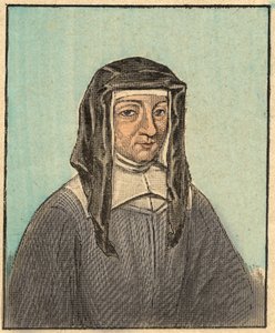 Portret van Louise de Marillac (1591-1660) - Gravure uit 