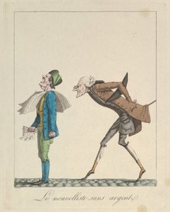 Le Nouvelliste Sans Argent, 1814 door Louis Maleuvre