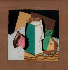 Glas en fruit door Louis Marcoussis