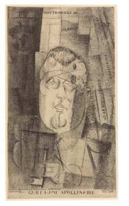 Portret van Guillaume Apollinaire, 1912-20 door Louis Marcoussis