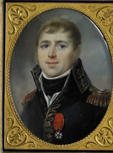 Carel Hendrik Ver Huell (1764-1845), Vice-admiraal van de Bataafse vloot en Minister van Marine van de Bataafse Republiek, getooid met het officierskruis van het Legioen van Eer, hem verleend in 1804