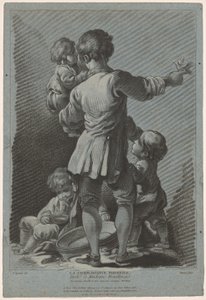 Vaderlijke zelfgenoegzaamheid door Louis Marin Bonnet
