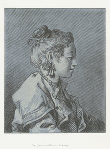 Portret van een Fins kamermeisje door Louis Marin Bonnet