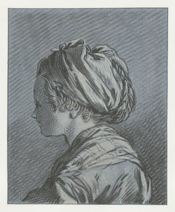 Portret van een Moskovisch dienstmeisje door Louis Marin Bonnet