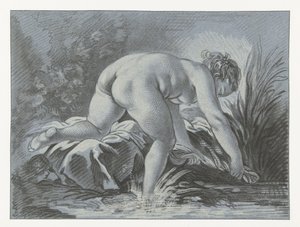 Vrouw aan het wassen